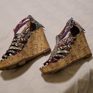 Womans wedge dress heels